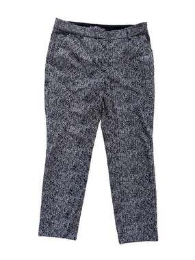 Express Columnist Ankle Mid Rise Black White Tweed Pants Size 8